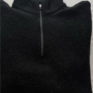 Men's Black Half-Zip Sweater